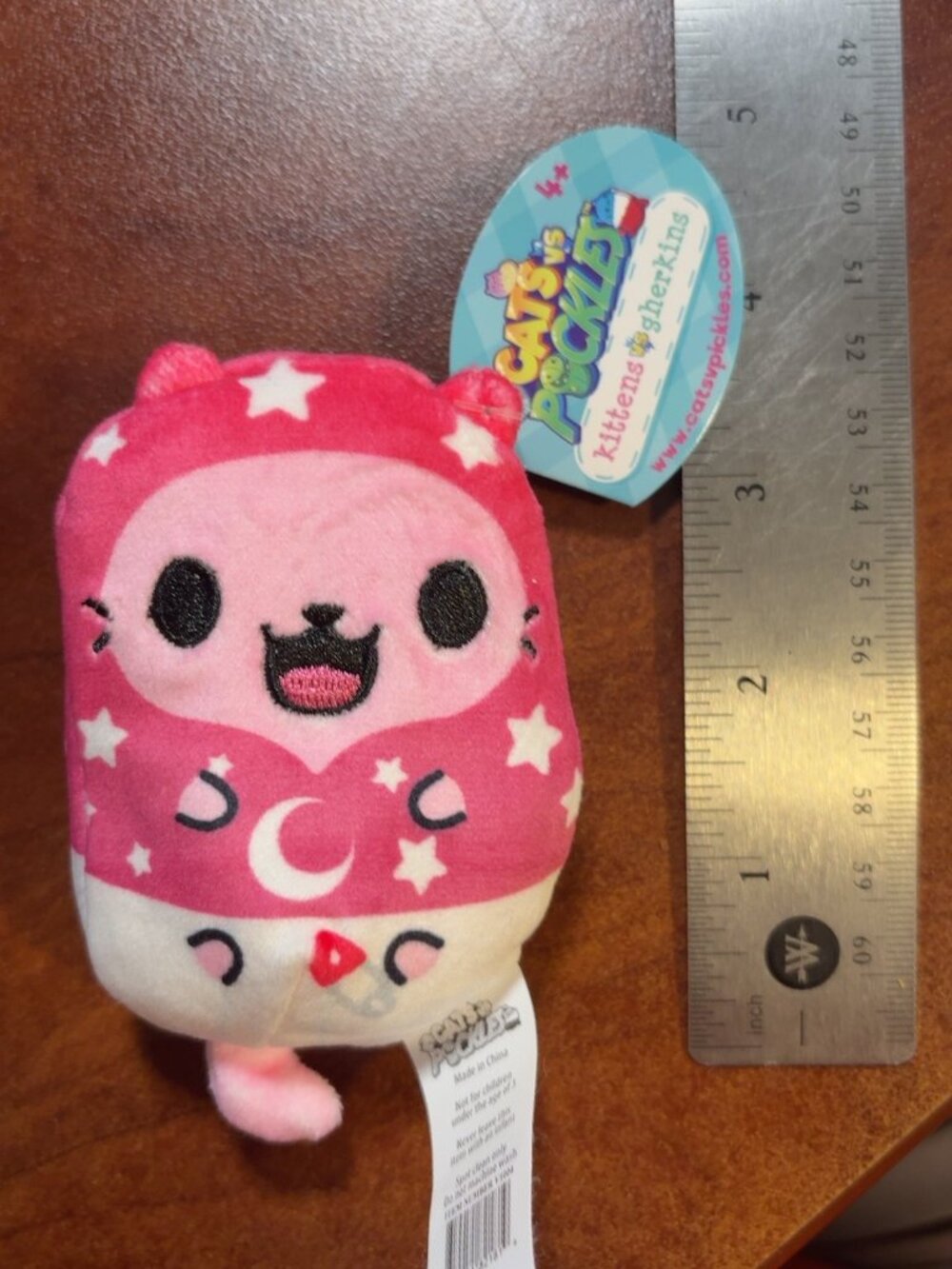 Cats vs Pickles Lil Maji-Kitten #21 Pink Magic Cat Plush 4” With Tag